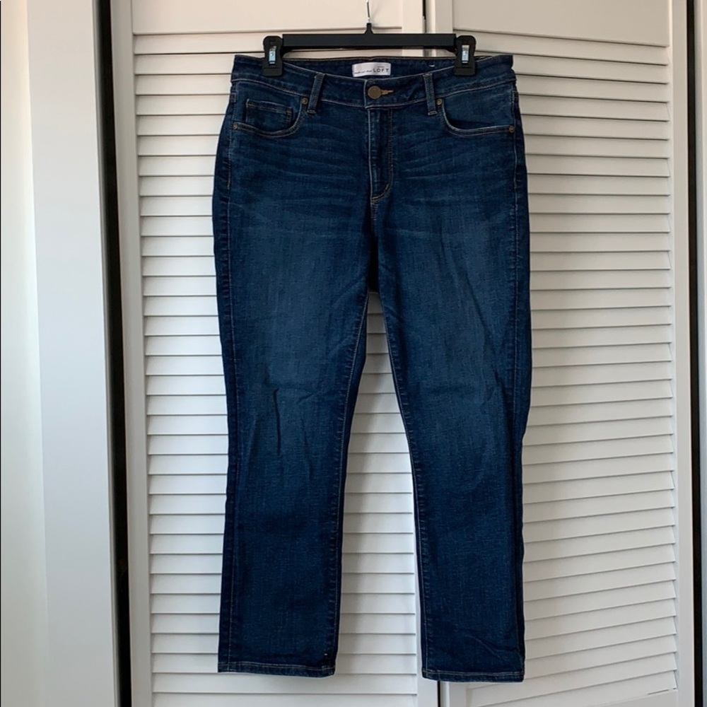 Loft Curvy Kick Crop Jeans